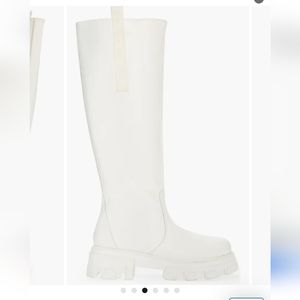 Valerie White Platform Boot